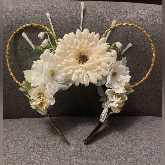 HANDMADE Mouse Ears-Princess and the Frog/Custom Ears/Headband with lights *New - Picture 3 of 4